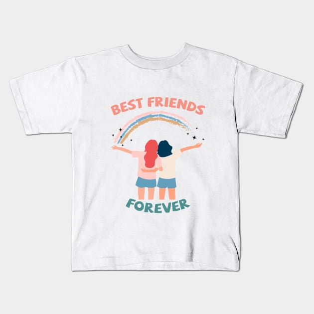 BEST FRIENDS FOREVER HAPPY INTERNATIONAL FRIENDSHIP DAY TEE FOR EVERYONE Kids T-Shirt by kevenwal